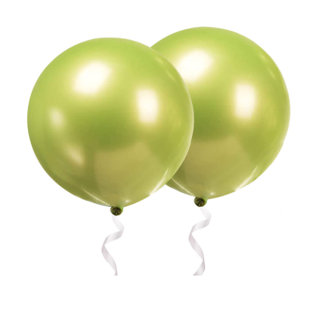 36 inch chroom lichtgroene ballon